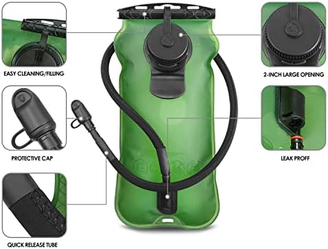 Bexiga de hidratação kuyou, água da bexiga de água à prova de vazamento de água de água de hidratação pacote de hidratação