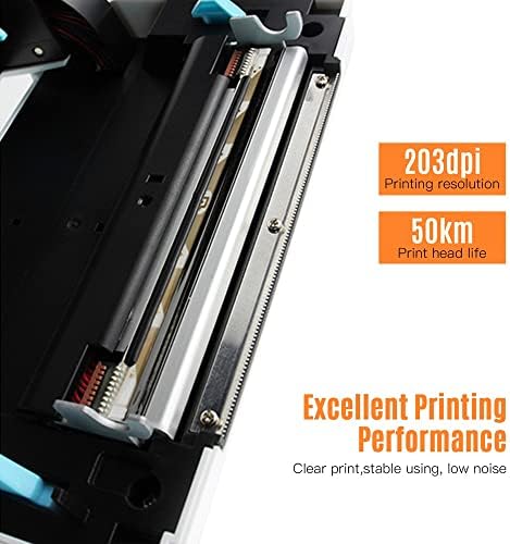 Impressora de etiqueta térmica ZSEDP para desktop para o pacote de remessa 4x6, tudo no fabricante de etiquetas 180mm/s térmico