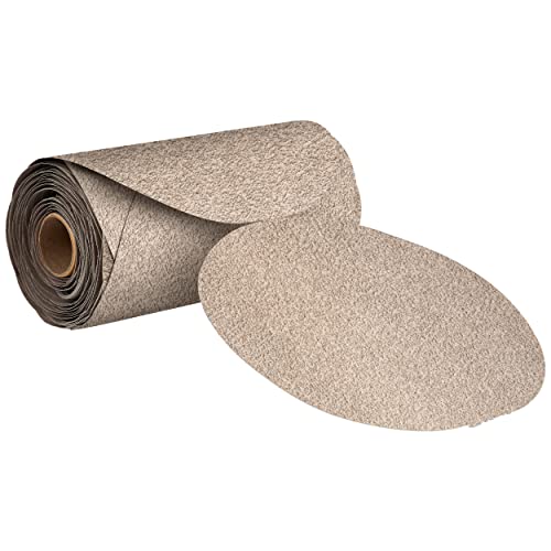 Mirka Basecut 5 '' Lixa 240 Grit PSA Linkroll 100 PCs. Discos de lixamento adesivo para lixadeira orbital, almofadas de papel de