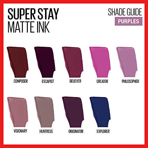 Maybelline New York Superstay Matte Ink Liquid Lipstick, Criador, 0,17 onça