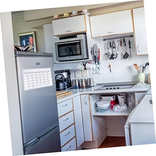 Operitacx 3 pcs quadro branco magnético para geladeira de geladeira calendário de branco calendário quadro de seco da