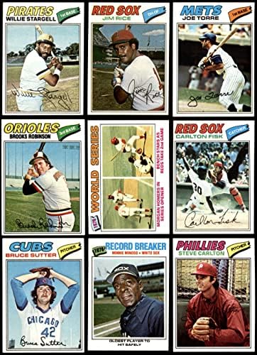 1977 Topps Baseball Complete Conjunto Ex/Mt