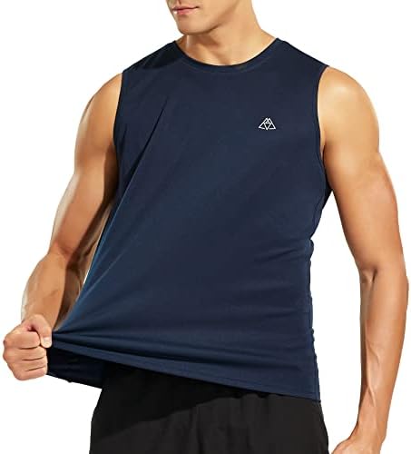 Camisas de treino sem mangas de Haimont, camiseta muscular da tanque de praia de praia seca, camiseta muscular, poliéster reciclado