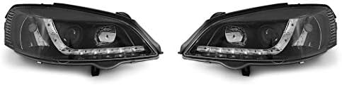 Faróis VR-1442 Luzes frontais Lâmpadas de carro faróis de faróis Driver e Passageiro Lado completo Conjunto Ferceno Black