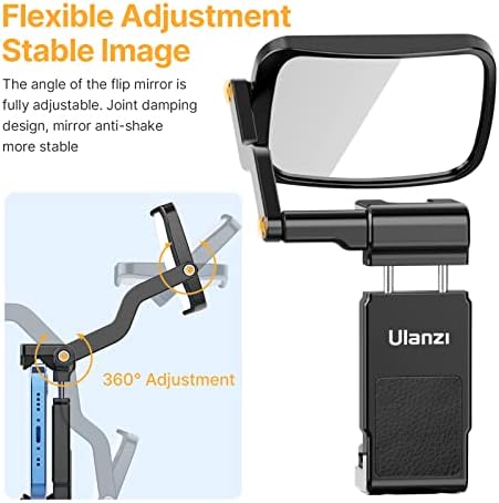 Uurig 2 PCS Selfie Mirror para câmera e smartphone