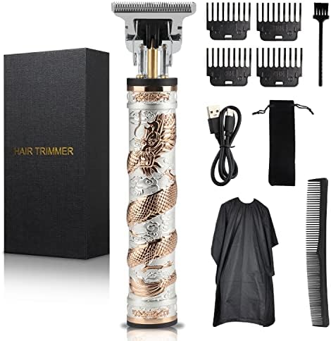 HIENA PRO Professional masculino Clippers Zero Gappedless Hair Trimmer Corte de cabelo profissional para homens recarregáveis