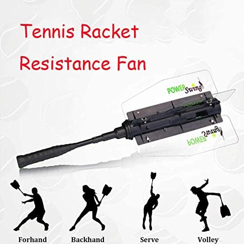 YJSD Tennis Training Resistance Swing Trainer, Treinador de tênis profissional Padle Racket, ventilador de resistência às raquetes