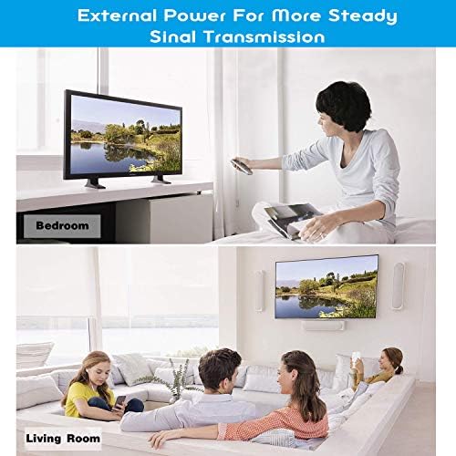 ENBUER 1X2 HDMI SPLITTER, 1 em 2 em 2 Out HDMI Splitter Audio Video Distributor Caixa Suporte 3D e 4K X 2K Compatível para HDTV, STB, DVD, Projetor etc