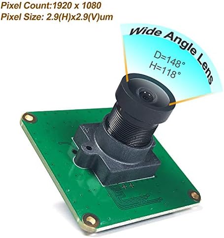 Módulo de câmera industrial de Raspberry Pi Starvis IMX462 Pixel de 2MP de 2MP para todos os Raspberry Pi, suporta Bullseye