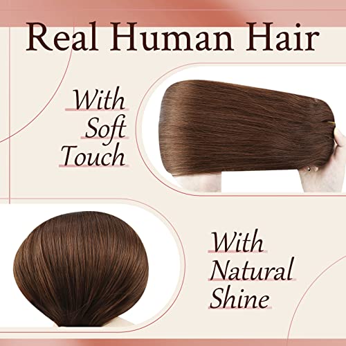 Clipe ensolarado em extensões de cabelo Cabelo humano Auburn Clipe invisível em extensões de cabelo humano russet auburn Extensões