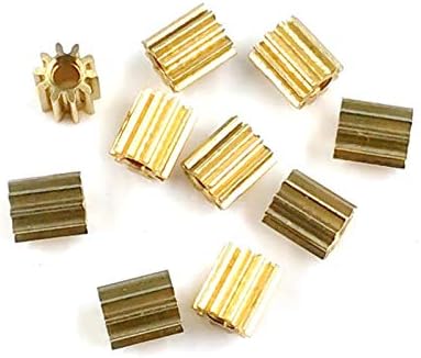 Tmp1105 101a 0,25m pinhões 10 dentes 3mm od mecânicos pequenas engrenagens de módulo de metal orifício de cobre 1 mm de combinação