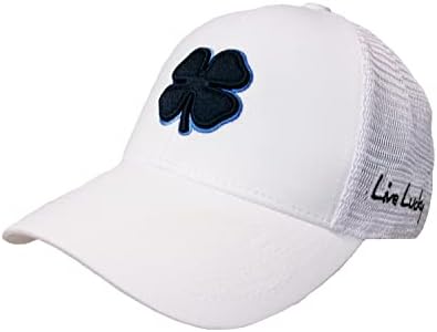 Clover preto Perfect Luck 9 Chapéu branco com trevo branco S/M