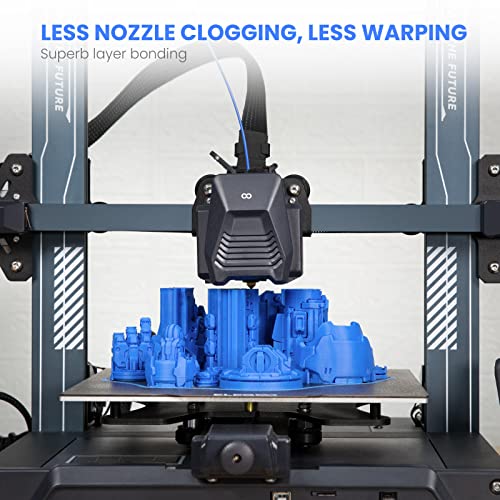 Filamento elegoo PLA 1,75 mm Blue 4kg, Precisão dimensional da impressora 3D Precisão dimensional +/- 0,02 mm, 4 pacote