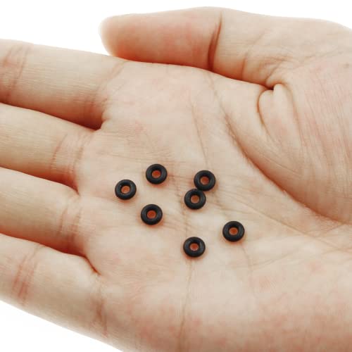 Phituoda 50 PCs Black Silica Gel O-rings, vedação de arruela de vedação para vedações de tubo de tubo de mangueira de água do chuveiro de jardim conect