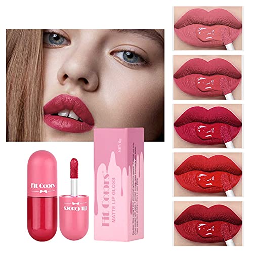 Koranor desaparecendo. Lipstick Cápsula Lipstick Color Copo líquido Durável 5 veludo e não bastão sem batom Profusão Mean Girls