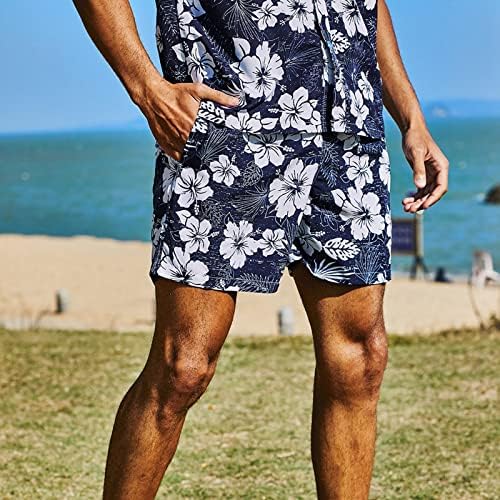Miashui em shorts de tábuas usam mens de impressão digital de impressão digital shorts de lapela swims brike masculino