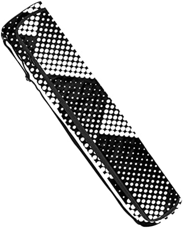 Design de meio -tom em pontos de ioga de pontos em preto e branco