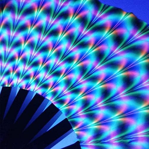 Gradiente Fan de fibra de fibra macia e fibra de fibra flexível colorida 33cm Props Fan Party Fan Photography Fu Dance