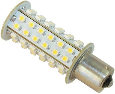 HQRP BA15S Baioneta Base 66 LEDS SMD 3528 LED BULB BRANCO QUE