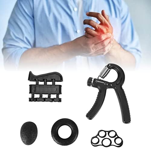 Brinquedo de aderência à mão, kit de fortalecedor de aperto de mão elástico de silicone elástico kit de treinador portátil