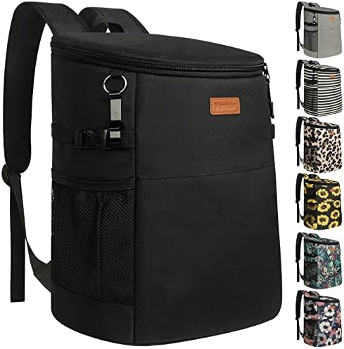 Backpack do refrigerador de acampamento 30 latas, refrigeradores de mochila macios à prova de vazamento isolados