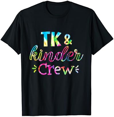 TK e Kinder Crew, professora dos alunos, crianças de volta à escola de camiseta
