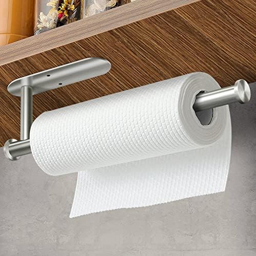 Montagem de parede do suporte do toalheiro de papel, suportes de toalha de papel autônoma sob o armário com parafusos,