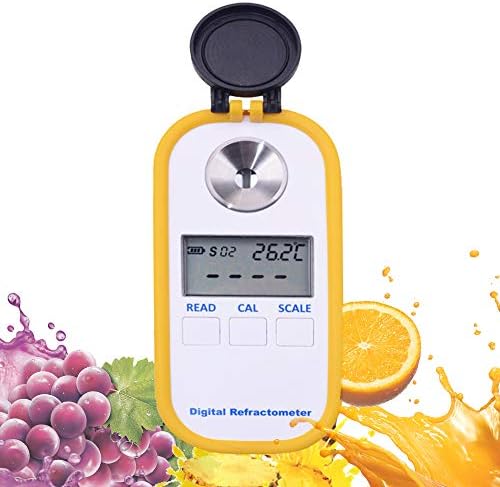 Huanyu Brix Refratomer ATC SUGAR Analyzer com intervalo de testes de 0 a 90% suportado para medição de teor de açúcar em varos variados de frutas/sopa/molho/fluido de corte industrial dr101