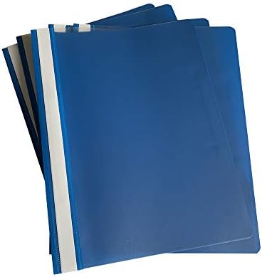Pacote de 60 pastas de projeto A4 azul por Janrax