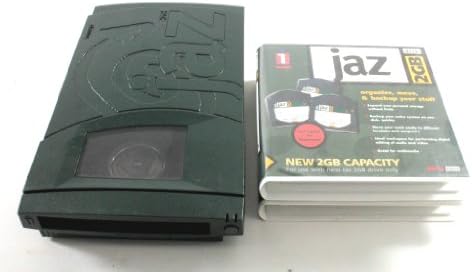 IOMEGA V2000S Externo portátil JAZ 2GB SCSI Drive Green Plus 2x 2 GB Discos