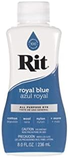 Rit Dyes Royal Blue Liquid 8 oz. Garrafa [pacote de 4]