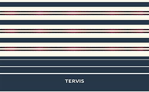 Tervis Traveler Sailor Stripes Triple Triple Partle Isoled Tumbler Travel Cup mantém bebidas frias e quentes, 20 onças, aço inoxidável