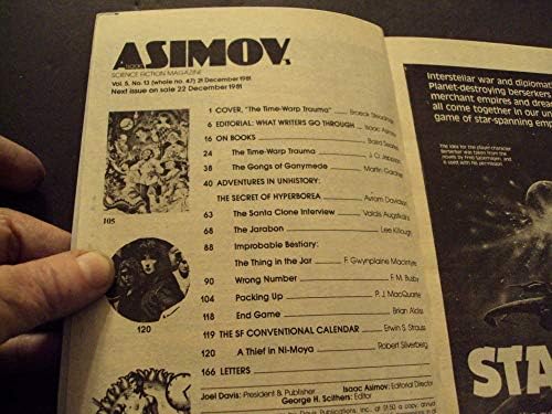 Isaac Asimov Science Fiction 21 de dezembro de 1981 Davidson, Jeppson, Silverberg