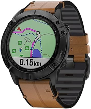 Cysue Quickfit Relógio Strap para Garmin Fenix ​​7 7x 6 6x Pro 5x 5 mais 3HR 935 945 S60 Couro genuíno Silicone Smart Watch 22 26mm pulseira
