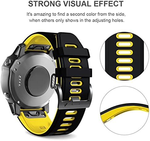 Cinta de pulseira de relógio inteligente de silicone svapo esportivo para Garmin Fenix ​​6x 7 7x 3hr 935 945 abordagem S60 S62 Quick