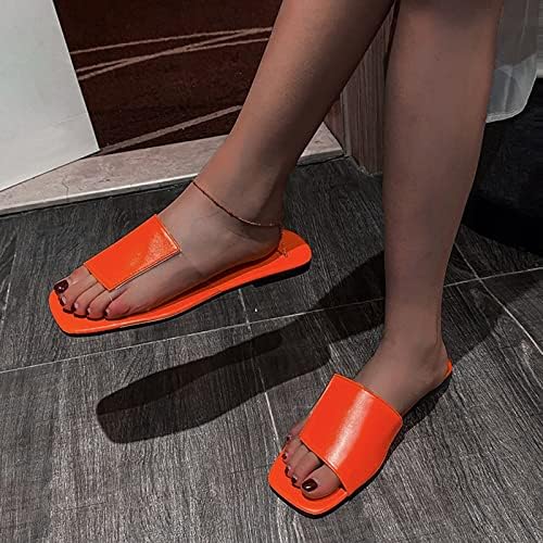 Flippers para mulheres confortáveis ​​damas moda cor de couro sólido superfície de pvc emenda