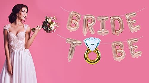 Bride To Be Balloon Bachelorette Party Decorada com Rose Gold Bridal noivado Decorações de balão