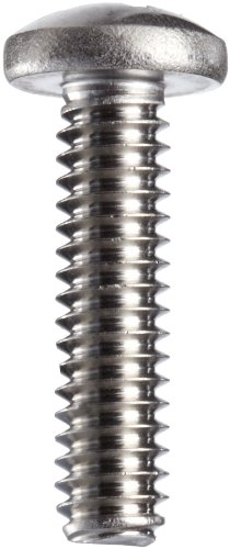 Parafuso da máquina de aço inoxidável, acabamento simples, cabeça da panela, unidade de phillips, 1 comprimento, 5/16 -18 threads