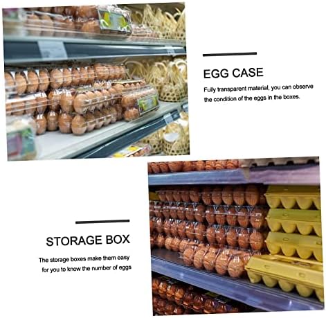 Arimis 20pcs bolha bandeja de ovo bandeja decorativa bandeja de ovo transparente recipiente de ovo de armazenamento de ovo alimentos portador de caixa plástico