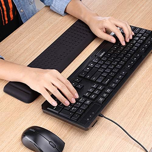 Resto de pulso do teclado para jogos de Ael ecox, suporte de braço e cotovelo e cotovelo e mato de espuma de memória para laptop