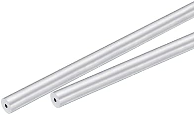 UXCELL 6063 Tubo redondo de alumínio de 8 mm 2mm de tubo de tubo de comprimento interno de 2 mm de 300 mm