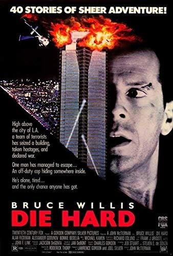 Mariposraprints 65215 Die Hard Movie Bruce Willis, Bonnie Bedel Decor Wall 36x24 Impressão de pôster