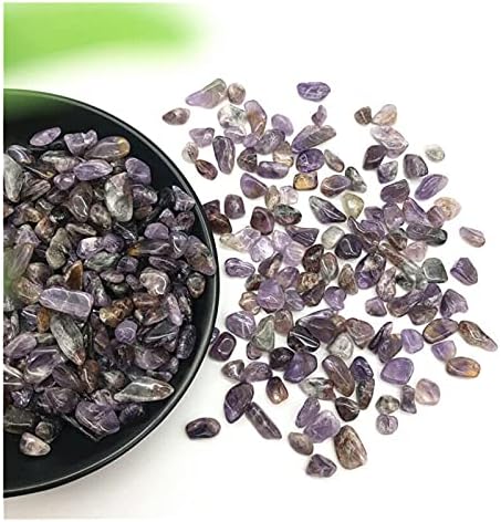 Zym116 50g 3 Tamanho Purple Quartz Rutilado Cristal de cascalho caído Cura a granel Mineral Naturais e minerais