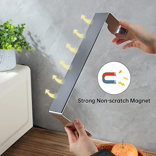 Kegii Toalha de papel magnética Kegii Suporte de rolo de toalha de papel com forte apoio magnético para geladeira, churrasqueira,