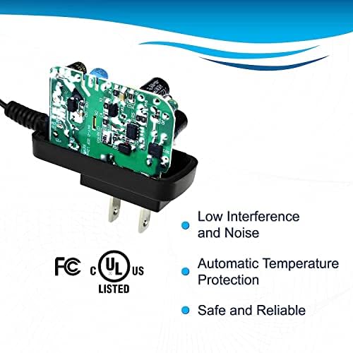 HQRP Adaptador CA Carregador de cabo de alimentação compatível com Braun Cruzer2, Cruzer3, Cruzer4 Face, Cruzer5 Modelo Z40,