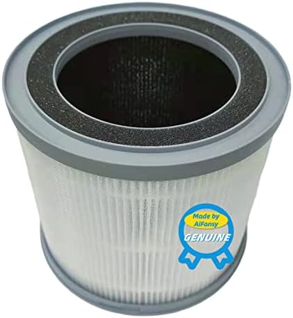 Purificadores de ar para casa em casa e filtro de substituição de purificador de ar aifansy, filtro H13 True Hepa 3 em 1, branco