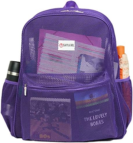 Backpack Shylero Mesh XXL - Mochila clara de serviço pesado leve feito de malha 3D reforçada - H19.6 XW15 XD7