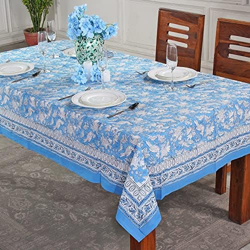 CLUBE DE PRIMAGEM DE CLOGON CLUB - Toca de mesa de algodão pura Tabela de mesa - Sapphire rosa Iolite Azul Indian
