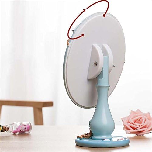 Espelho cosmético da mesa lateral da resina Neochy, espelho cosmético de mesa, espelho de molho de mesa, espelho de princesa,