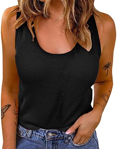 Tanques femininos tops de verão tampas de camisetas de camiseta com túnica casual de túnica solta exercícios de camisetas